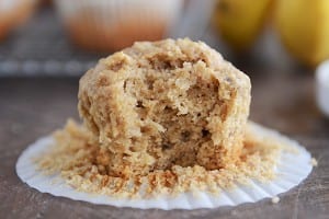 Whole Grain Peanut Butter and Honey Banana Muffins