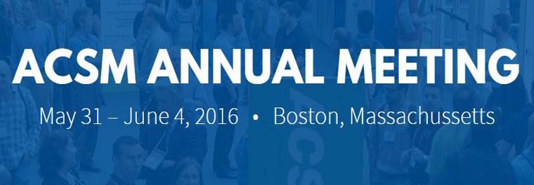 ACSM 2016 Annual Meeting